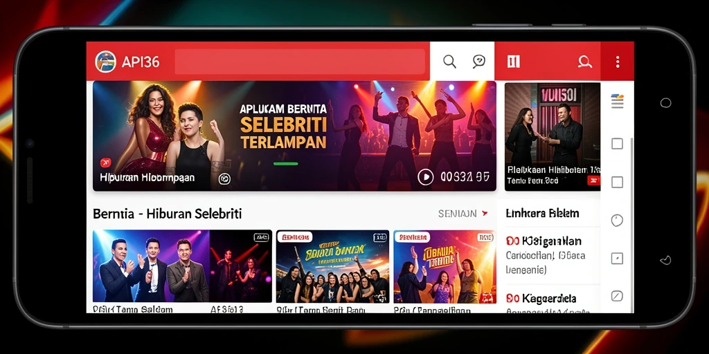 Tampilan antarmuka aplikasi API36 yang menarik dan user-friendly.