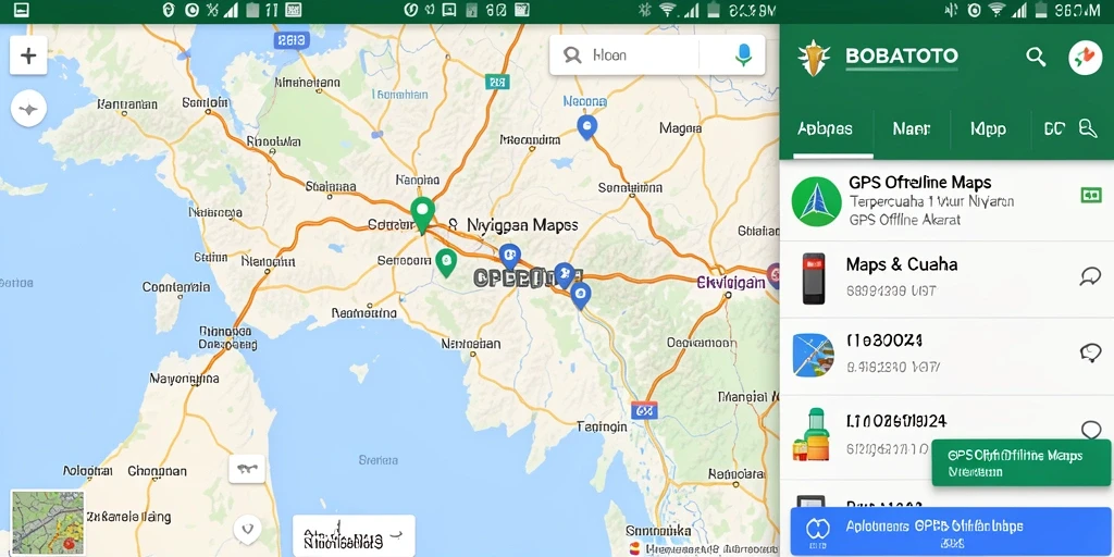 Antarmuka sederhana BOBATOTO untuk navigasi offline.