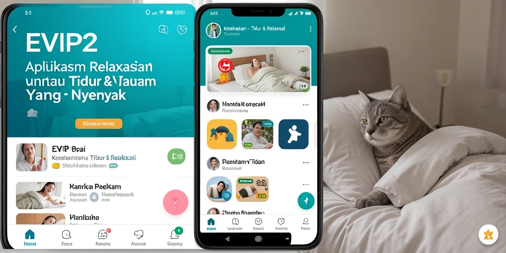 Antarmuka pengguna EVIP2 dengan fitur relaksasi yang menarik.