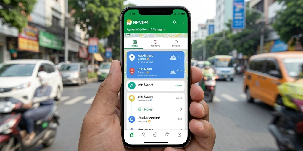 Tampilan antarmuka RPVIP4 yang informatif untuk Info Macet.